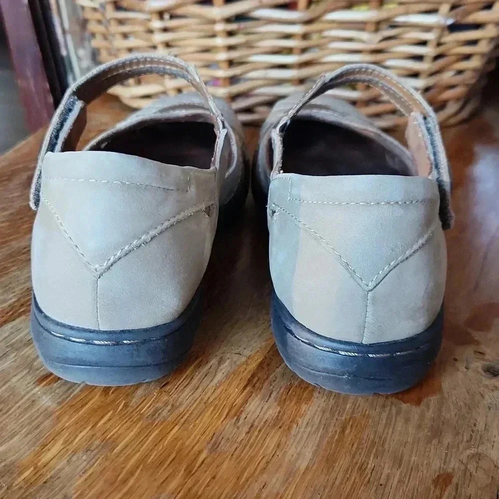 Cobb Hill Parker Mary Jane Flat sz 8‎ Linen Leather - Picture 3 of 13